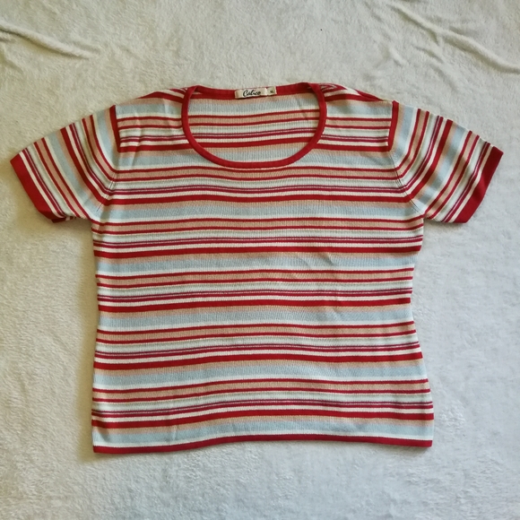 Calico Striped Tee - Picture 1 of 3